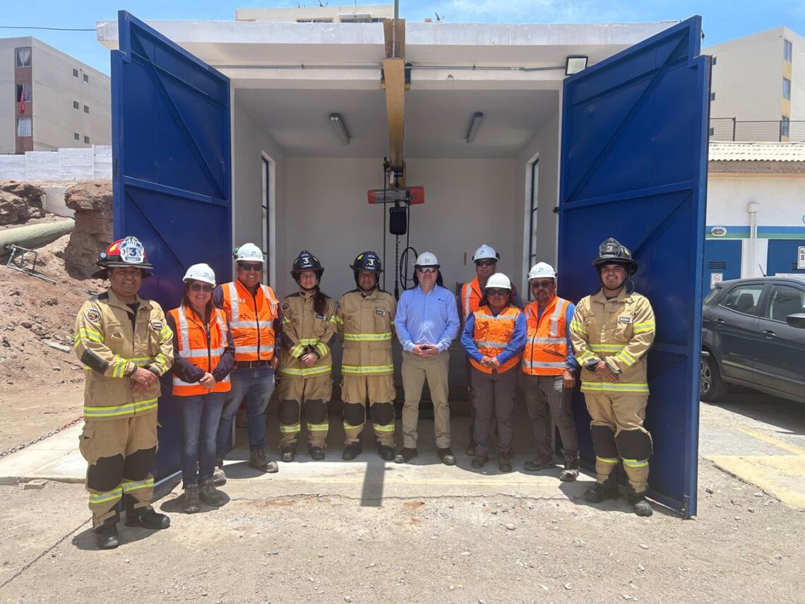 Integrantes de la 3ª Compañía de Bomberos participaron en capacitación sobre  manejo seguro de gas cloro